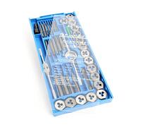 XPOtool Jeu de Tarauds de 40 pcs. - M3-M12 et 1/8" NPT - Taraudeur Taraudeuse Filière - dans une Boîte - pour Filetage Intérieur et Extérieur Outil Boitier