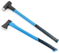XPOtool Jeu Hache à fendre et Hace merlin – tête de 1,5 kg et 3,6 kg – 860 mm / 910 mm – Manche en Fibre de verre, Lame en Acier au carbone – Fendeur de bois de chauffage, Sylviculture, Jardin, Campin