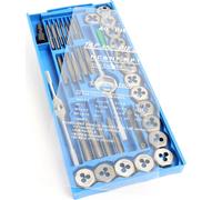 XPOtool Jeu Tarauds 40 pcs. M3-M12 Taraudeur Filière Filetage Intérieur et Extérieur Outil Boitier