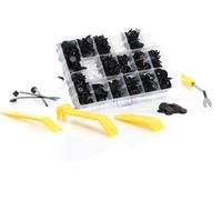 XPOtool kit Clips de fixation voiture 703 pcs. Outil de démontage Rivets à expansion Habitacle Auto