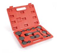 XPOtool Kit de Repousse Piston Étrier de Frein - 13 pièces - 320 x 60 x 245 mm - avec Adaptateurs, Plaque retenue et Broche - Coffret d'outils Auto Garage