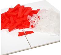 XPOtool Kit Système Nivellement 500 Cales 2000 Croisillons 1,0mm Carreleur Pose Carrelage Mur Sol