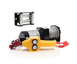 XPOtool Kit Treuil électrique 907kg 12V avec câble en acier 12,5m 1CV & Guide-câble avec 907-1587kg - Cabestan motorisé pour halage remorquage