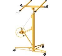 XPOtool Lève-panneaux pour panneaux placoplâtre plâtre - Hauteur 188-487 cm / Charge max. 68 kg / Angle d'inclinaison 60° - Lève-pla