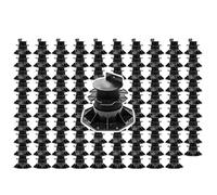 XPOtool Lot de 100x Plots de terrasse - Charge 2700 kg - Hauteur réglable 60-128 mm - en PP - Pieds de Support pour Lames Dalles Lambourdes