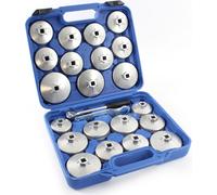 XPOtool Lot de 23 pièces de Capuchons Filtre à huile Moulage sous pression d’aluminium Diff. marques