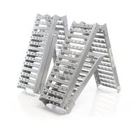 XPOtool Lot de 2x Rampe d’accès articulée - 2-fois pliable - 195,5 x 230 x 100 mm - capacité max. 800 kg - en Acier - Rampe de charg