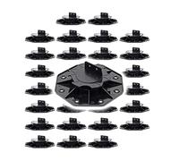 XPOtool Lot de 30x Plots de terrasse - Charge 2700 kg - Hauteur réglable 18-25 mm - en PP - Pieds de support pour Lames Dalles Lambourdes
