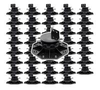 XPOtool Lot de 40x Plots de terrasse - Charge 2700 kg - Hauteur réglable 33-64 mm - en PP - Pieds de support pour Lames Dalles Lambourdes