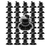 XPOtool Lot de 40x Plots de terrasse - Charge 2700 kg - Hauteur réglable 60-128 mm - en PP - Pieds de support pour Lames Dalles Lambourdes