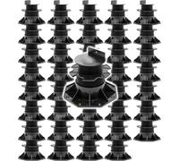 XPOtool Lot de 40x Plots de terrasse - Charge 2700 kg - Hauteur réglable 60-128 mm - en PP - Pieds de support pour Lames Dalles Lambourdes