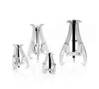 XPOtool Lot de 4X Extracteur Universel Professionnel 3 Griffes - 75 mm (3"), 100 mm (4"), 150 mm (6"), 200 mm (8") - pour Paliers Roulements Poulies Roues dentées - Prise intérieure/extérieure