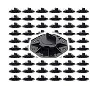 XPOtool Lot de 60x Plots de terrasse - Charge 2700 kg - Hauteur réglable 18-25 mm - en PP - Pieds de support pour Lames Dalles Lambourdes