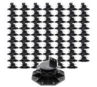 XPOtool Lot de 70x Plots de terrasse - Charge 2700 kg - Hauteur réglable 33-64 mm - en PP - Pieds de support pour Lames Dalles Lambourdes