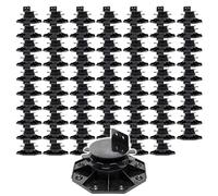 XPOtool Lot de 70x Plots de terrasse - Charge 2700 kg - Hauteur réglable 33-64 mm - en PP - Pieds de support pour Lames Dalles Lambourdes