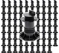 XPOtool Lot de 80x Plots de terrasse – Charge 2700 kg – Hauteur réglable 140-210 mm – en PP – Pieds de support pour Lames Dalles Lambourdes