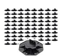 XPOtool Lot de 80x Plots de terrasse - Charge 2700 kg - Hauteur réglable 18-25 mm - en PP - Pieds de support pour Lames Dalles Lambourdes