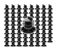 XPOtool Lot de 80x Plots de terrasse - Charge 2700 kg - Hauteur réglable 60-128 mm - en PP - Pieds de Support pour Lames Dalles Lambourdes