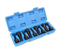 XPOtool lot de 9 douilles clé à chocs 12,5mm (½″) tête ronde forme d’étoile 6 branches T20-T70 75mm