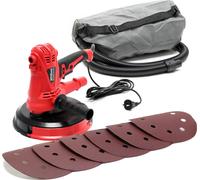 XPOtool meuleuse angulaire 1280W avec aspiration et disque de ponçage de 215mm pour murs avec poignée supplémentaire