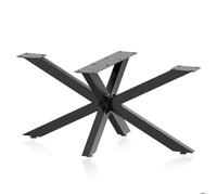 XPOtool Pied de Table Spider - 980 x 580 x 430 mm / capacité de charge 200 kg - couleur Noire - en Acier - Piètement en Forme d'Arai