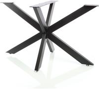 XPOtool Pied de Table Spider - 980 x 580 x 430 mm / capacité de charge 200 kg - couleur Noire - en Acier - Piètement en Forme d'Araignée avec Pieds croisés Support Surface Travail Salle à manger