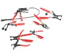XPOtool Pince pour colliers de serrage Tuyaux Set Pince à colliers Durits 9 pcs. Outil Automobile