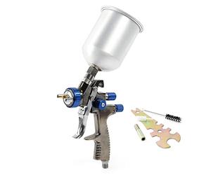XPOtool Pistolet à Peinture LVLP 500 ML - avec Godet en Aluminium et Buse de 1,4 mm - Pulvérisation à 1,5 Bars 160 l/Min - Aérographie, Tanning, Tatouage, Nail Art, Manucure