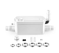 XPOtool Pompe de relevage 3/1 compacte - 250 W - avec 3 entrées - Hauteur de refoulement max. 8,5 m - Eaux usées Eaux chargées Pompage - Station de relevage pour Lavabo, Douche, Toilette, WC