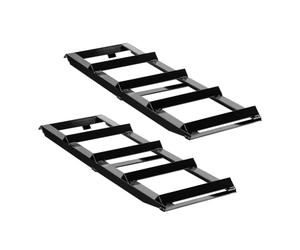 XPOtool Rallonge pour Rampe d’accès 650 x 195 x 680 mm - capacité de Charge 2X 400 kg - en Acier - Rallongement pour rampes Automobiles Chargement Entretien Inspection pour Garage Réparation