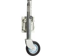 XPOtool Roue jockey Charge lourde – Capacité max. 540 kg – Hauteur de levage max. 260 mm – en Acier galvanisé – avec Manivelle – Roulette avant Voitures Remorques