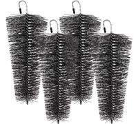 XPOtool Set 4x Brosse protège-gouttière tuyaux de descente, Ø 8-12 x 25 cm, Hérisson conique contre feuillages et martres, Toit Pare-feuilles Hérisson de gouttière Protection Toiture