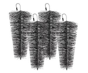 XPOtool Set 4x Brosse protège-gouttière tuyaux de descente, Ø 8-12 x 25 cm, Hérisson conique contre feuillages et martres, Toit Pare-feuilles Hérisson de gouttière Protection Toiture