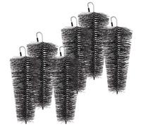 XPOtool Set 6x Brosse protège-gouttière tuyaux de descente, Ø 8-12 x 25 cm, Hérisson conique contre feuillages et martres, Toit Pare