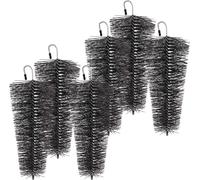 XPOtool Set 6x Brosse protège-gouttière tuyaux de descente, Ø 8-12 x 25 cm, Hérisson conique contre feuillages et martres, Toit Pare-feuilles Hérisson de gouttière Protection Toiture