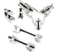 XPOtool Set 7 pièces de Tendeur de ressort 355 mm avec Extracteurs à griffe & de rotule et Compresseur - Montage automobile Mécanicien Garagiste