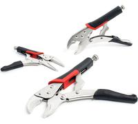 XPOtool Set de 3 Pinces-étau Pince à long bec Pince de sertissage avec Poignée 175/250mm Maintien