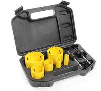 XPOtool Set de 9 pcs. de Scies cloches - en Bimétal Acier rapide HSS - 16-68 mm - Forets pour Bois Métal Plastique Trépan - Tarière Carotte outils Atelier