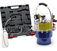 XPOtool Set Purge de frein pneumatique Réservoir 5L 3 bars max. Dispositif automatique Échange de liquide de frein Adaptateurs Large compatbilité Freinage sécurisé Auto Garage