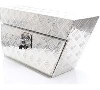 XPOtool Sous-caisse de camion en Aluminium – 75 x 25 x 40 cm – 60 L – Droite – avec Serrure et 2 clés – Boîte de timon de rangement Coffre de camion Caisse à outils Malle de transport