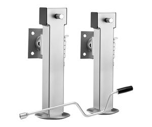 XPOtool Stützen Set für Kipper Hochlader Anhänger klappbare Stützfüße Stützlast 1350kg Pro Stütze