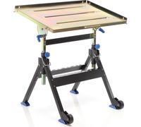 XPOtool Table de soudage pliante - charge jusqu’à 150 kg - Chariot soudure Réglable en hauteur - Établi pliable avec Inclinaison 90° - Équipement soudeur