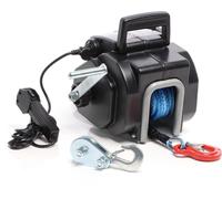 XPOtool Treuil électrique motorisé - 450 W / 12 V - Traction jusqu’à 6804 kg - Vitesse de levage max. 1,38 m/min - Cabestan à câble - Outil Appareil Levage