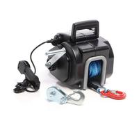 XPOtool Treuil électrique motorisé - 450 W / 12 V - Traction jusqu’à 6804 kg - Vitesse de levage max. 1,38 m/min - Cabestan à câble