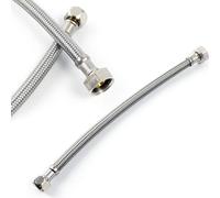 XPOtool Tuyau blindé flexible 600mm DN8 Écrou 1/2" (18,64mm) Filet femelle 3/8" (14,95mm) Sanitaire