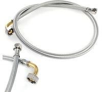 XPOtool Tuyau blindé flexible 800mm DN8 Coude 1/2" (18,64mm) Filet femelle 1/2" (18,64mm) Sanitaire