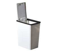 XPoubelle De Salle De Bain Avec Couvercle - Rangement Des Bacs À Déchets Modernes, Récipient Compact À Ordures | Petit Organisateur De Godet En Baril, Boîte De Panier En Seau En Plastique, Support De