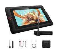XPPen Artist13.3 Pro V2 Tablette à dessin avec écran, 16384 Pen Pressure X3 Pro Stylus Pen Display, 99 % sRGB Full Laminated AG Screen Graphic Tablet avec support, cadran rouge, 8 touches de raccourci