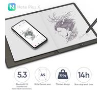 XPPen Note Plus Nouveau carnet intelligent Bluetooth A5 pour écriture numérique avec batterie 1000 mAh et sauvegarde Google Drive pour Android iOS Note Plus