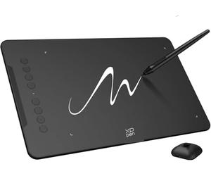 XPPen Tablette Graphique, Deco 01v3 Tablette Graphique Dessin sans Écran Débutant avec Stylet à 16K(16384) Niveaux de Pression, 8 Raccourcis Personalisables, 10 Pouces